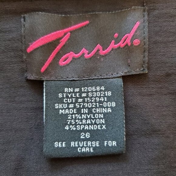 Torrid Plus Size Black Pencil Skirt - Picture 4 of 4